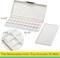 Watercolor Palette with Lid: 33 Wells Airtight Folding Paint Palette with Large Mixing Tray - Empty Acrylic Painting Art Pallet 12.5''x 6.5'' Red
